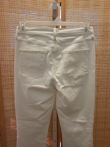 J Crew Ankle Jeans Womens Size 29 White Denim Pants Slim Leg Pockets Stretch - Picture 9 of 13