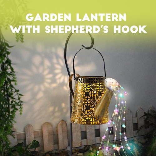 Solar-Wasserkocher Licht Dekorative Lichter Gartenlichter Lampe + 6 Lichterkette - Bild 8 von 24