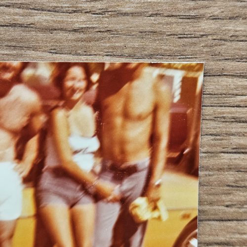 VINTAGE 1970'S MUSCULAR SHIRTLESS AMERICAN MEN W/ WOMAN GAY INTEREST PHOTO SET - Picture 7 of 8