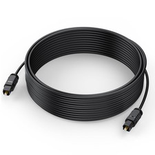 Toslink 25ft Optical Dolby Sound Cable Digital Fiber Optic Audio Cord SPDIF Wire