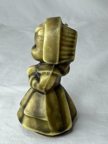 Vintage Gurley Pilgrim Girl Candle 3" Thanksgiving - Picture 3 of 7