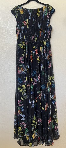 Neu mit Etikett Ieena For Mac Duggal plissiert Blumen Flügelärmel A-Linie langes Kleid Gr. 6 $ 398 - Bild 7 von 11