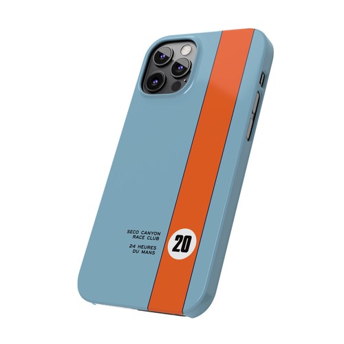 Coque fine iPhone 16/Pro/Max inspirée de Gulf Racing - Porsche Ford GT40 McQueen - Photo 56 sur 73