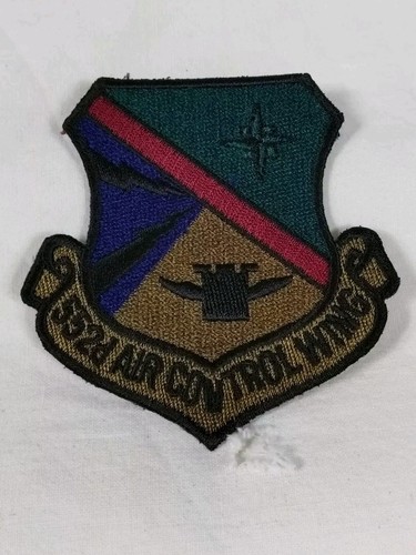 USAF 552nd Air Control Wing ACW Embroidered Patch Vintage Tinker AFB 23/4" Badge - Bild 2 von 5