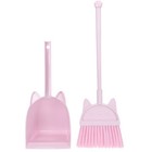 1 set of Children's Broom and Dustpan Kindergarten Sweeping Tools Mini Broom