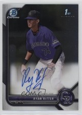 2022 Bowman Draft Chrome Draft Pick Auto Ryan Ritter #CDA-RR Auto