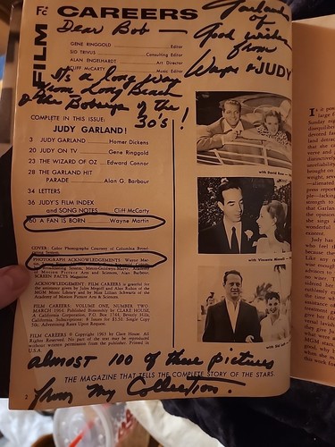 Careers Judy Garland Signed & Inscribed BY "#1 Fan" Wayne Martin Bob Board Frind - Picture 5 of 24