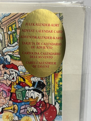 CARTOLINE NATALIZIE VINTAGE DISNEY FAMILY TOPOLINO/DONALD DUCK/SCROOGE ECC--4 UGUALI - Foto 5 di 6
