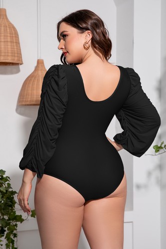 Solid Color Swimsuit Women Oversized Bikini Summer Swimwear Bathing Suit  Women - Bild 5 von 21