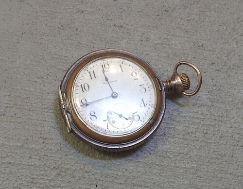 Vintage Lady Waltham Pocket Watch Sterling Silver 16J 1916