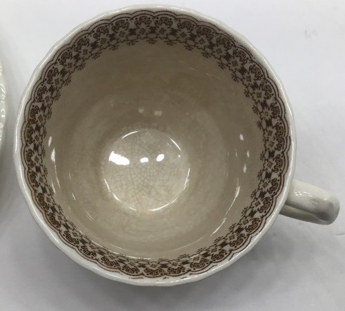 Vintage Trade Mark Crown Ducal Ware Ivory Teetasse & Untertasse Made in England Ivory - Bild 9 von 9