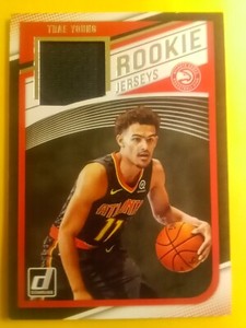 2018-19 Panini Donruss Trae Young Rookie Jersey Patch Rookie Card VERY NICE!