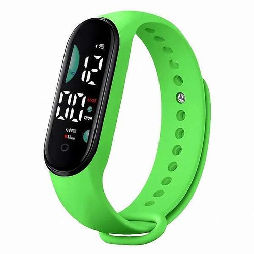 Digitale Armbanduhr Silikon Uhr LED Sportuhr Gummi Damenuhr Kinderuhr - Bild 11 von 34