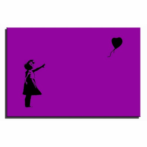 Balloon Girl Banksy Single Canvas Wall Art Picture Print 26v - Picture 8 of 11