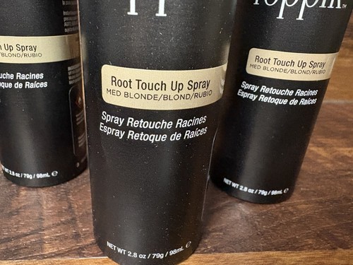 Toppik Root Touch Up Spray Med Blonde 2.8oz Lot Of 3 - Picture 2 of 3