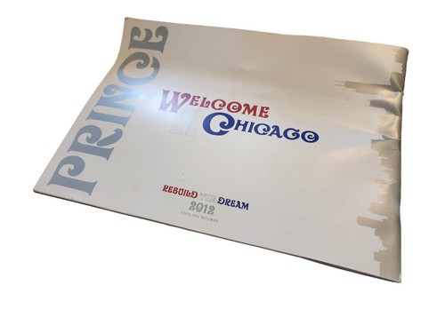 Prince Welcome 2 Chicago Rebuild The Dream 2012 Tour Libro Memorabilia Concierto - Imagen 7 de 10