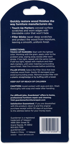 Wood Furniture Markers and Wax Wood Filler Sticks | Furniture Scratch Repair Kit - Picture 3 of 4
