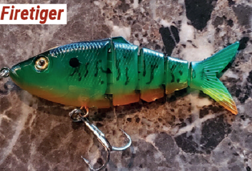 KickTail Floater Firetiger Fishing Fresh Or Salt Water Angling - Picture 3 of 3