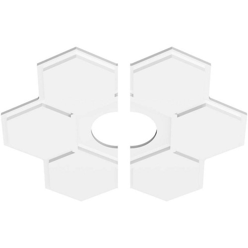 Ekena Millwork Ceiling Medallion 26"Outer Dia x 6"Inner Dia x 1"P Unfinished PVC - Picture 2 of 4