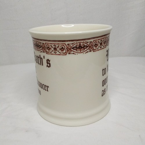 Chaucer Zitat Tasse Hers Past Times Oxford Endland Frau von Baths Geschichte - Bild 8 von 14