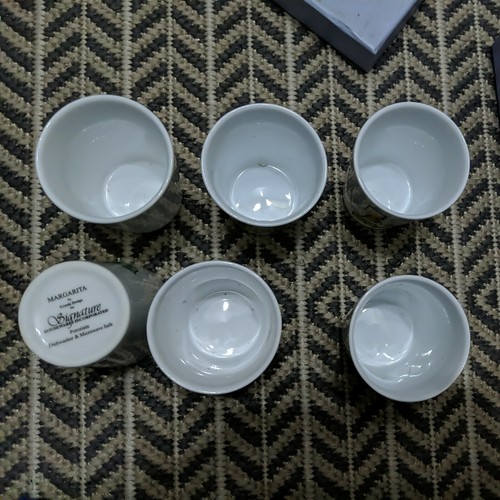 Margarita Set Of 6 Porcelain Tequila cups - Picture 2 of 8