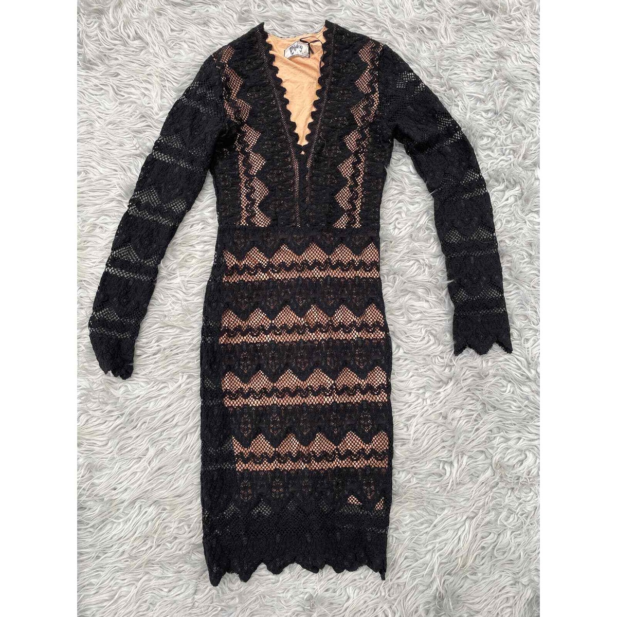 prinsa mini dress in lace black PRISILLA MINI DRESS main image 1