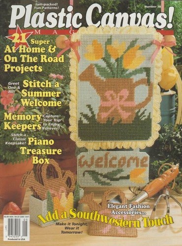 LOT/6 PLASTIC CANVAS! MAGAZINES NO. 37 THRU 42 - Picture 2 of 6