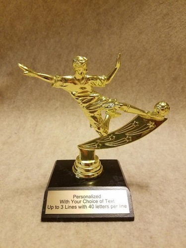 Fußball oder Futsal Trophäe mit kostenloser Personalisierung, Trophäen - Bild 3 von 7