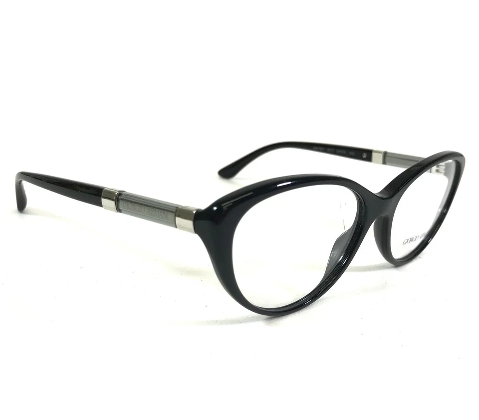 Monturas de gafas Giorgio Armani AR 7061 5017 negro ojo de gato plateado 54-16-140 Foto 3 de 4