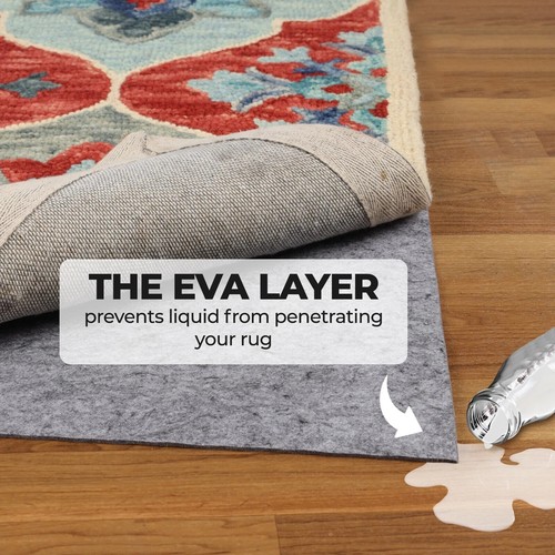 Lynn Polyester Felt and Rubber Non-Slip Floor Protector Indoor Area Rug Pad - Picture 7 of 46