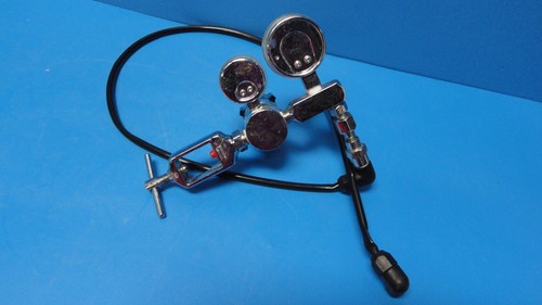 CHEMETRON COMPRESSED GAS PRESSURE REGULATOR MODEL 22287 W/ GAUGES & HOSE (7200 ) - Picture 9 of 12