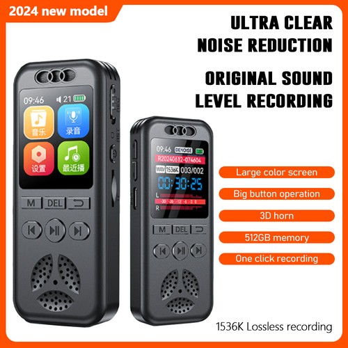 Voice Recorder Digital Dictaphone Audio Sound Recorder Mini Small Spy Lecture - Picture 2 of 16