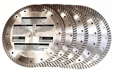 10" DIAMOND BLADE FOR PAVER, MASONRY, STONE FITS TILE SAW (5) PACK