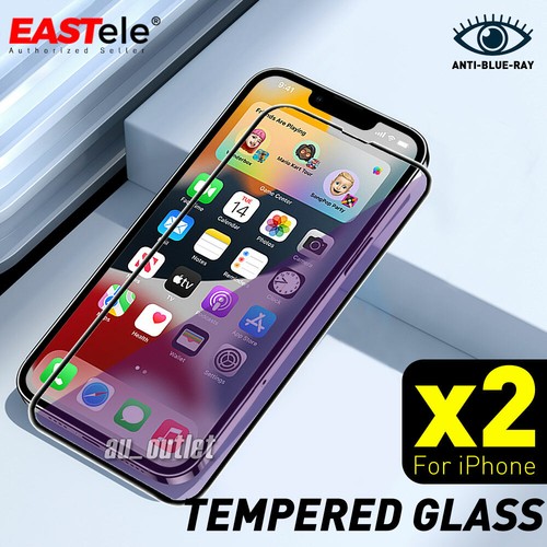 2x For iPhone 15 14 13 12 11 Pro XS Max XR 8 7 Screen Protector Tempered Glass - Picture 9 of 42