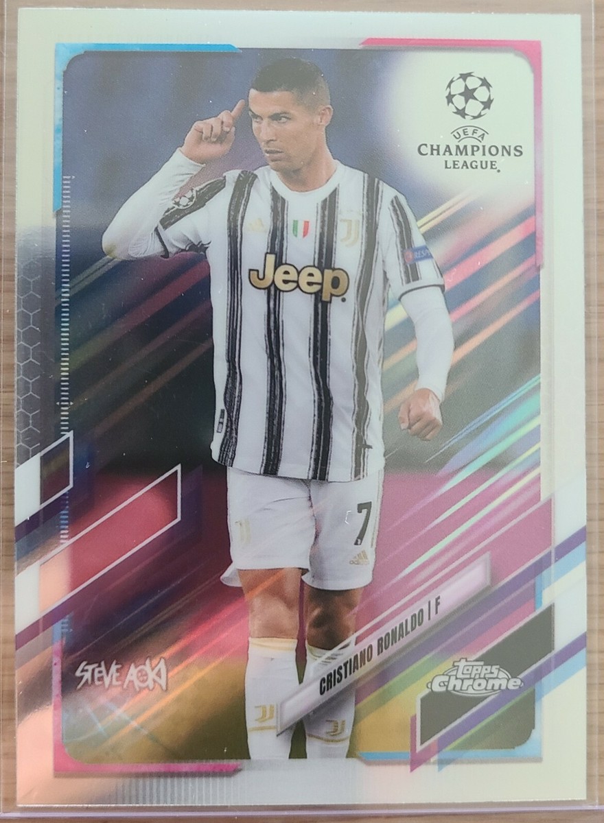 CRISTIANO RONALDO 2020-21 TOPPS CHROME UEFA STEVE AOKI BASE CARD CRISTIANO RONALDO 2020-21 TOPPS CHROME UEFA STEVE AOKI BASE CARD