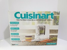 Cuisinart Baby Food Maker Bottle Warmer with Food Storage Containers BFM-2STPC