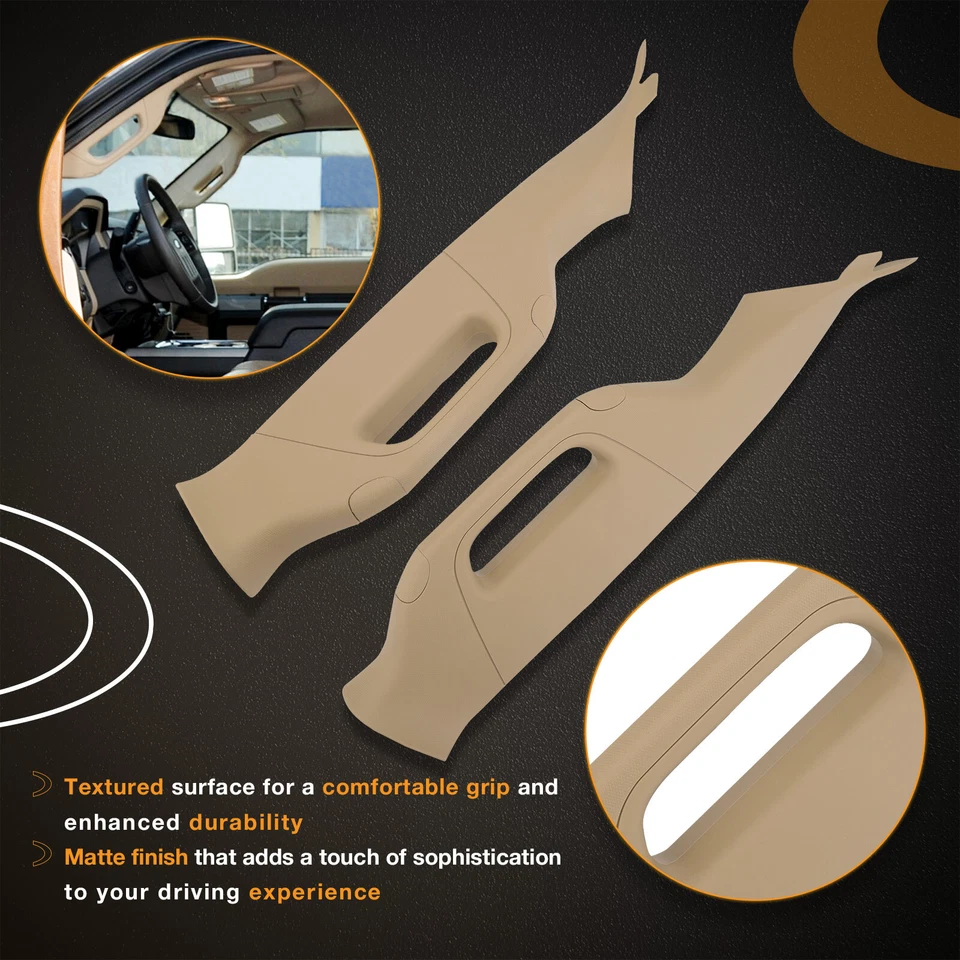 A Pillar Interior Right&Left Trim Grab Handle Fit 11-16 Ford F250 F350 F450 F550 - Image 4 of 4