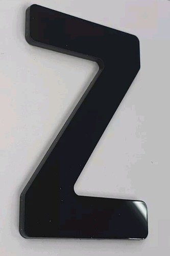 Acrílico 4D BRILLANTE Letra Negra 3mm Elevada Hágalo Usted Mismo Registro Reino Unido Reg 3M | Z x20 piezas - Imagen 6 de 6