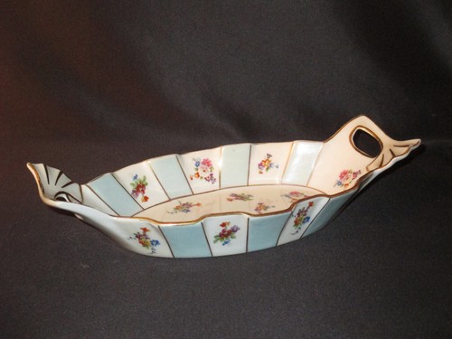 ancien petit plat de service peint à la main Limoges début XX ème - Picture 4 of 8