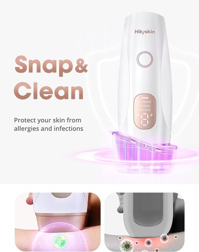 Epilatore Luce Pulsata con Punto di Congelamento e sterilizzatore UV Hikyskin - Foto 3 di 22