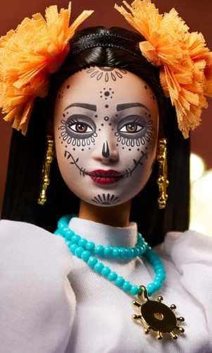 Bambola Barbie x Kris Goyri Día De Muertos Etichetta Gold Label Edizione Limita - Foto 16 di 24