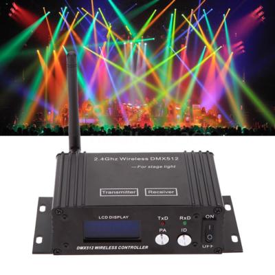 2.4GHZ Wireless DMX512 Transmitter Receiver Repeater For DJ Party Stage Lighting