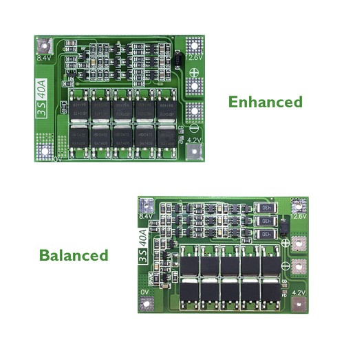 3S 11.1V 12.6V 40A Protection Board Balance BMS For 18650 Battery G4C9 - Picture 6 of 13