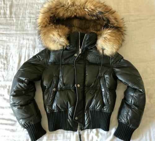 Authentic DSQUARED Real Down Leather Jacket 71AM184 size 42 - Picture 2 of 12