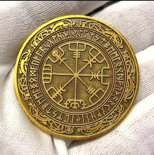 Viking Norse Coins – Warrior Tokens, Leather Pouch's & Arrowhead Necklaces Gift - Picture 5 of 25