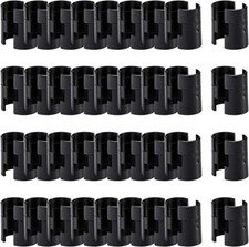 72 Pack Wire Shelving Shelf Lock Clips for 1" Post- Shelving Sleeves Replacem...