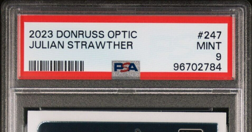 Panini Donruss Optic Julian Strawther 2023-24 clasificación novato RC #247 como nuevo PSA 9 - Imagen 2 de 3