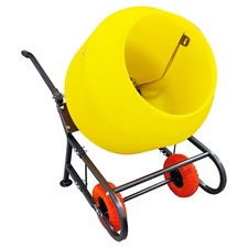 110V 6 cu.ft Hand-pushed Electric Concrete Mortar Mixer 170L Movable 28 RPM