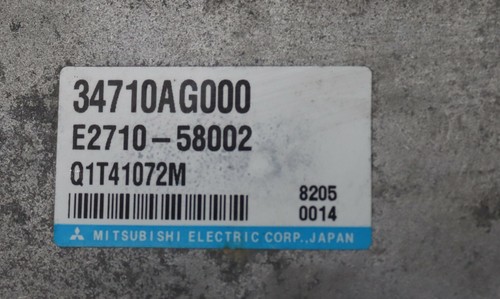 SUBARU LEGACY SEDAN, WAGON& OUTBACK 99-03 POWER STEERING CONTROL ECU 34710AG000 - Picture 8 of 8