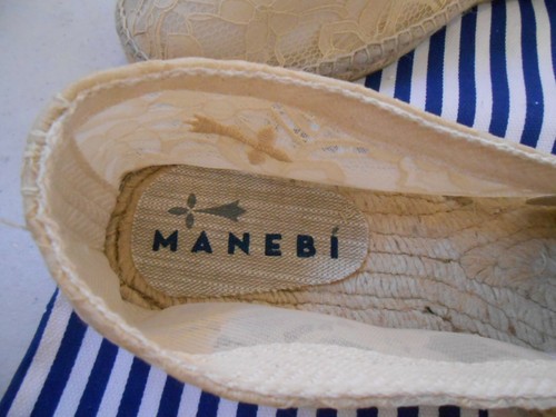 SIZE 43 MANEBI ESPADRILLE P11N00 CHAMPAGNE COLOR NEW SHOES BAG SPAIN US SIZE 12 - Picture 9 of 9